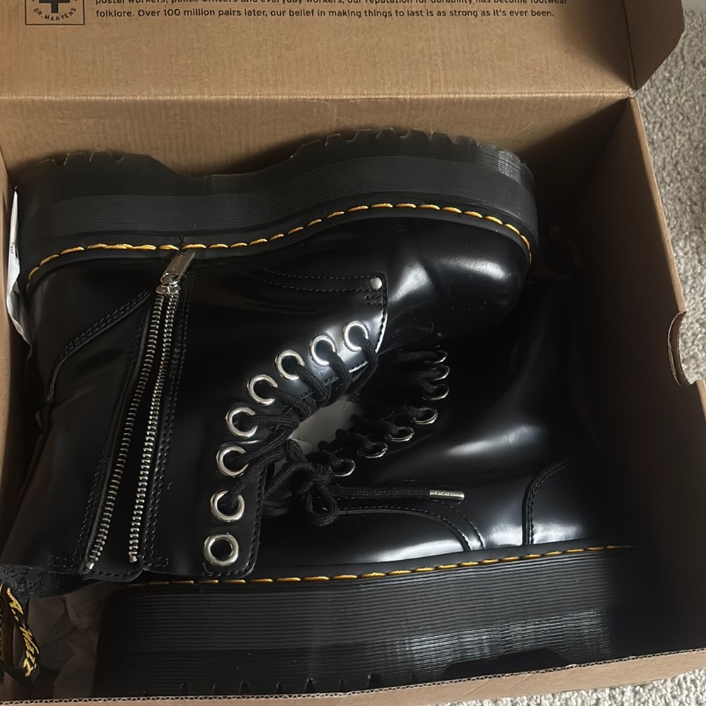 Dr. Martens Black Combat Boots